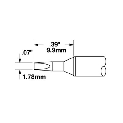 Cartridge, Chisel, 1.78mm (0.07 In), 30deg (STTC-137)