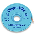 CHEM-WIK ROSIN DESOLDERING BRAID, .100/2.5MM, BLUE (25FT)