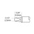 Cartridge, Chisel, 2.5mm (0.1 In), 30deg (STTC-136P)