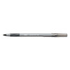 Round Stic Grip Xtra Comfort Stick Ballpoint Pen, 1.2mm, Black Ink, Gray Barrel, Dozen