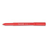 Write Bros. Stick Ballpoint Pen, Medium 1mm, Red Ink/barrel, Dozen