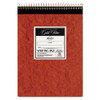 Gold Fibre Retro Wirebound Writing Pads, 1 Subject, Wide/legal Rule, Red Cover, 8.5 X 11.75, 70 Sheets