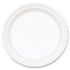 Famous Service Plastic Dinnerware, Plate, 9", White, 125/pack, 4 Packs/carton