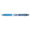 B2p Bottle-2-pen Retractable Ballpoint Pen, 1mm, Blue Ink, Translucent Blue Barrel, Dozen