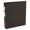 Economy Non-view Binder With Round Rings, 3 Rings, 1.5" Capacity, 11 X 8.5, Black