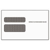 W-2 Laser Double Window Envelope, Commercial Flap, Self-adhesive Closure, 5.63 X 9, White, 50/pack