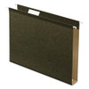 Extra Capacity Reinforced Hanging File Folders With Box Bottom, Letter Size, 1/5-cut Tab, Standard Green, 25/box