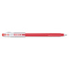 Frixion Colorsticks Erasable Stick Gel Pen, Fine 0.7mm, Red Ink/barrel, Dozen