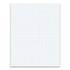 Quadrille Pads, 4 Sq/in Quadrille Rule, 8.5 X 11, White, 50 Sheets