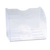 Optimizers Multifunctional Two-way Organizer, 5 Sections, Letter Size Files, 8.75" X 10.38" X 13.63", Clear