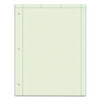 Engineering Computation Pads, 5 Sq/in Quadrille Rule, 8.5 X 11, Green Tint, 100 Sheets