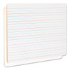 Lap/learning Dry-erase Board, Lined, 11 3/4" X 8 3/4", White, 6/pack