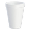 Foam Drink Cups, 12oz, White, 25/bag, 40 Bags/carton