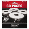 Two-sided Cd Refill Pages For Three-ring Binder, 50/pack