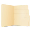 Divide It Up File Folders, 1/2-cut Tabs, Letter Size, Manila, 24/pack