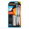 Velocity Max Pencil, 0.7 Mm, Hb (#2.5), Black Lead, Assorted Barrel Colors, 2/pack