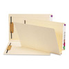 Manila End Tab 2-fastener Folders With Reinforced Tabs, 1.5" Expansion, Straight Tab, Legal Size, 14 Pt. Manila, 50/box