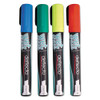 Wet Erase Markers, Medium Chisel Tip, Assorted Colors, 4/pack