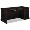 94000 Series "l" Desk For Left Return, 66w X 30d X 29.5h, Mahogany