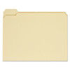 Top Tab Manila File Folders, 1/5-cut Tabs, Assorted Positions, Letter Size, 11 Pt. Manila, 100/box