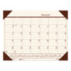 Recycled Ecotones Academic Desk Pad Calendar, 18.5 X 13, Brown Corners, 2020-2021