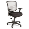 Alera Elusion Series Mesh Mid-back Swivel/tilt Chair, Supports Up To 275 Lbs., Black Seat/white Back, Black Base