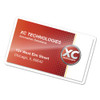 Laminating Pouches, 10 Mil, 3.75" X 2.25", Gloss Clear, 100/pack