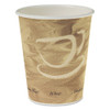 Single Sided Poly Paper Hot Cups, 10 Oz, Mistique Design, 50/bag, 20 Bags/carton