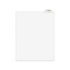 Avery-style Preprinted Legal Bottom Tab Divider, Exhibit F, Letter, White, 25/pk