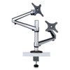 Dual Full Motion Flex Arm Desk Clamp For 13" To 27" Monitors, Up To 22 Lbs/arm