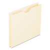 Manila Reinforced File Jackets, 2-ply Straight Tab, Letter Size, Manila, 50/box - DPFX22200