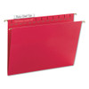 Tuff Hanging Folders With Easy Slide Tab, Letter Size, 1/3-cut Tab, Red, 18/box