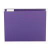 Colored Hanging File Folders, Letter Size, 1/5-cut Tab, Purple, 25/box