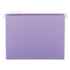 Colored Hanging File Folders, Letter Size, 1/5-cut Tab, Lavender, 25/box