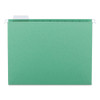 Colored Hanging File Folders, Letter Size, 1/5-cut Tab, Green, 25/box