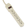 Six-outlet Power Strip, 4-foot Cord, 1-15/16 X 10-3/16 X 1-3/16, Ivory