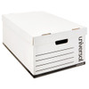 Medium-duty Easy Assembly Storage Box, Legal Files, White, 12/carton