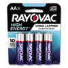 High Energy Premium Alkaline Aa Batteries, 8/pack