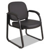 Alera Genaro Series Half-back Sled Base Guest Chair, 24.63" X 26.63" X 34", Black Seat/black Back, Black Base - DALERL43C16