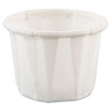 Paper Portion Cups, .5oz, White, 250/bag, 20 Bags/carton