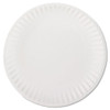 White Paper Plates, 9" Diameter, 100/pack, 10 Packs/carton