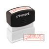 Message Stamp, Cancelled, Pre-inked One-color, Red