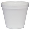 Food Containers, Foam, 8oz, White, 1000/carton