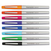 Flair Felt Tip Stick Porous Point Marker Pen, 0.4mm, Assorted Ink/barrel, 8/set