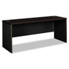 38000 Series Desk Shell, 72w X 24d X 29.5h, Mahogany/charcoal