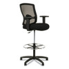 Alera Etros Series Mesh Stool, 36.13" Seat Height, Supports Up To 275 Lbs, Black Seat/black Back, Black Base