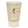 Symphony Treated-paper Cold Cups, 12oz, White/beige/red, 100/bag, 20 Bags/carton