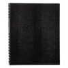 Notepro Notebook, 1 Subject, Medium/college Rule, Black Cover, 11 X 8.5, 100 Sheets