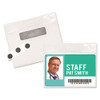 Magnetic-style Name Badge Kits, Horizontal, 4" X 3", Clear, 20/pack