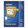 Shipping Labels With Trueblock Technology, Inkjet Printers, 8.5 X 11, White, 100/box